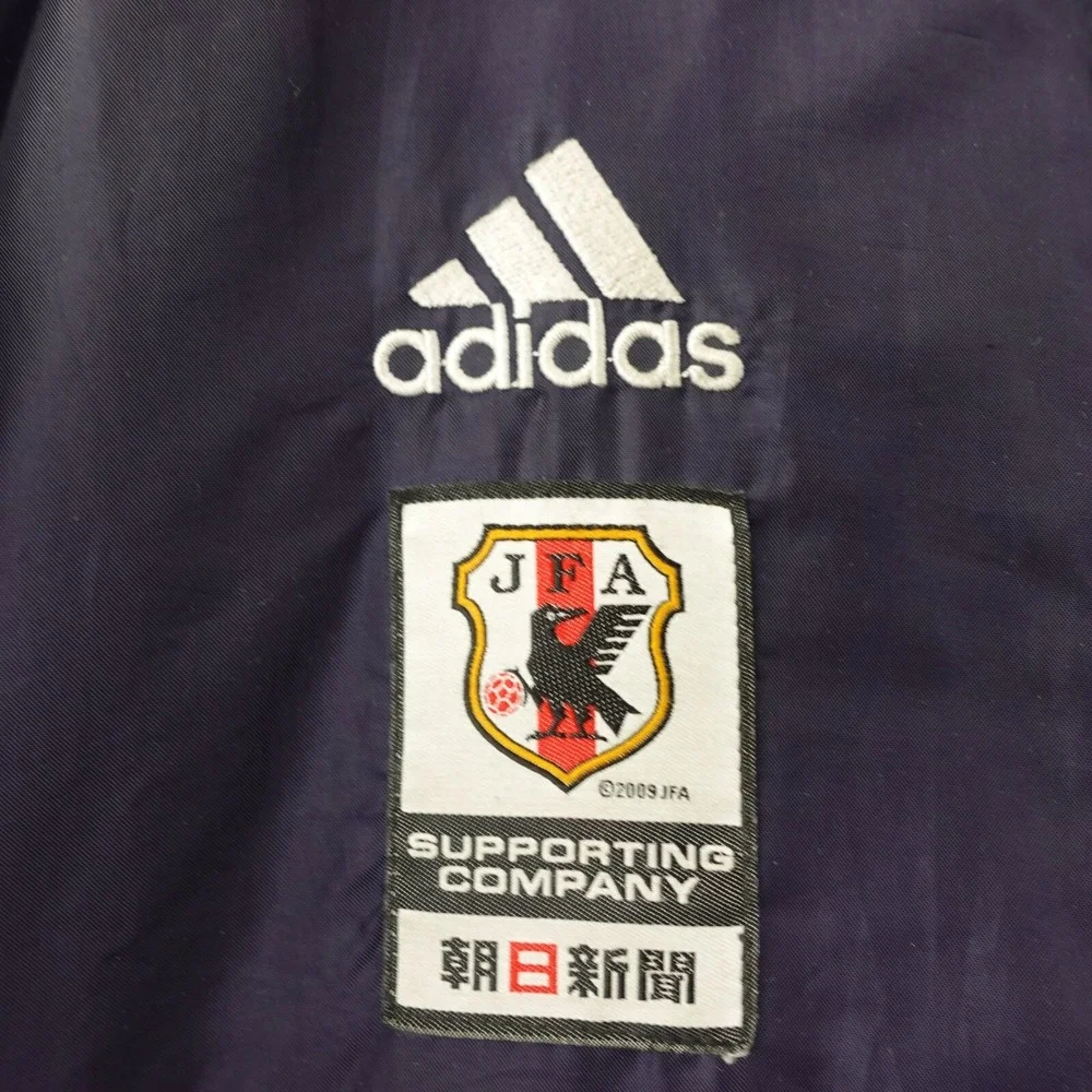 JFA‎ Japan Soccer Jacket ADIDAS Light Packable Windbreaker Blue Football Sport